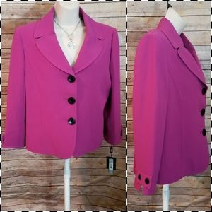 Tahari ASL fuchsia blazer 12p